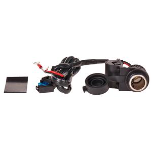 Enchufe Oxford Standard de 12 V con toma para montaje en manillares de 22 y 25 mm de diámetro