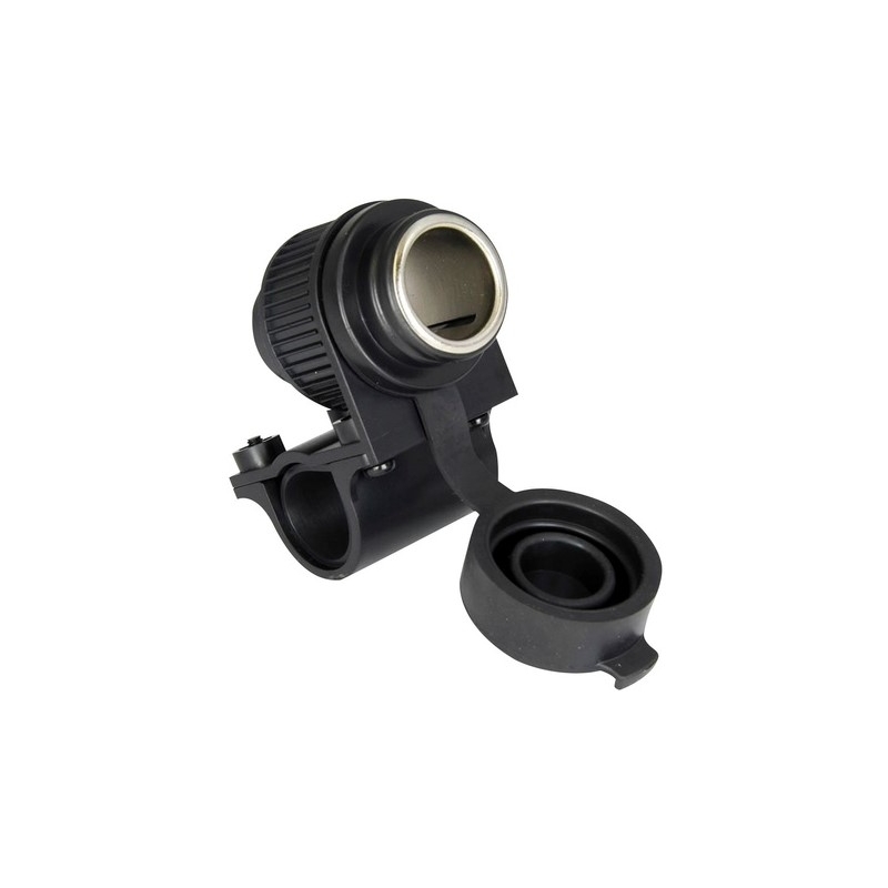 Enchufe Oxford Standard de 12 V con toma para montaje en manillares de 22 y 25 mm de diámetro