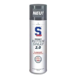 Lubricante para cadenas S100 - Spray blanco para cadenas 2.0 400 ml