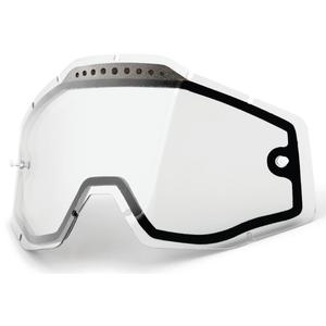 Doble plexi transparente para gafas de motocross 100% Racecraft/Accuri/Strata