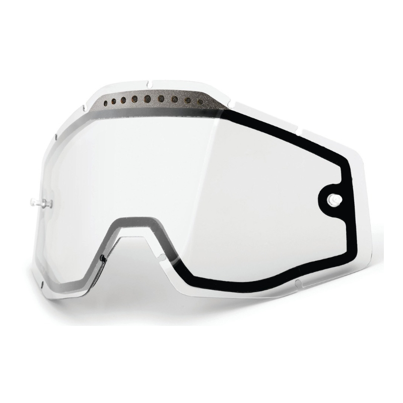 Doble plexi transparente para gafas de motocross 100% Racecraft/Accuri/Strata