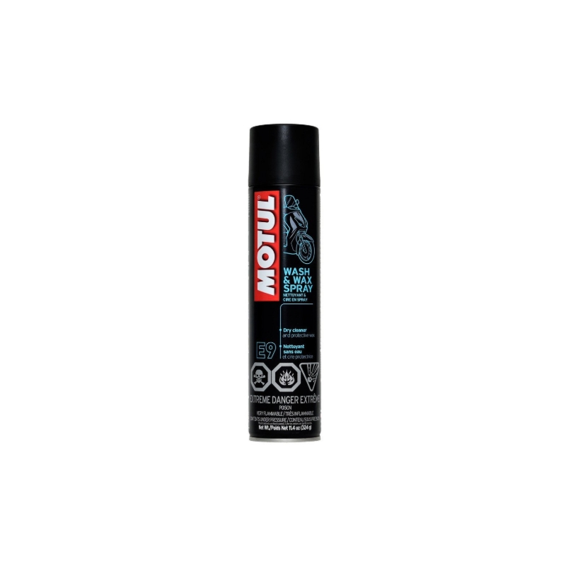 Spray de tratamiento de plásticos Motul E9 Wash Wax 400 ml