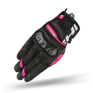 Guantes de moto Shima X-Breeze 2 negro y rosa para mujer