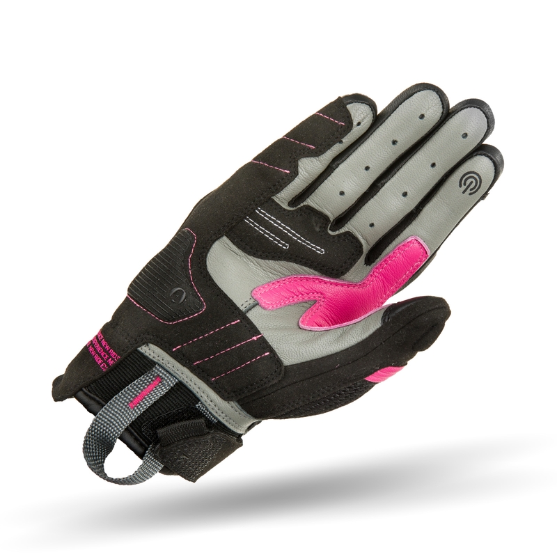 Guantes de moto Shima X-Breeze 2 negro y rosa para mujer