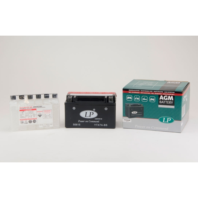 Baterie bezúdržbová Landport YTX7A-BS, 12V 6Ah