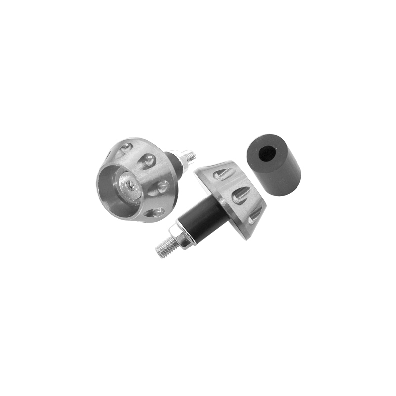 Tapones de manillar Vicma - plateados
