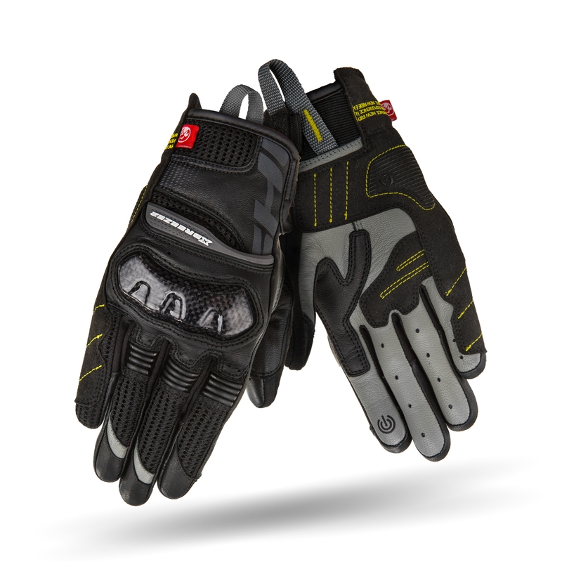 Guantes de moto Shima X-Breeze 2 negro-gris para mujer
