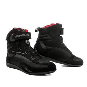Botas de moto para mujer Shima Exo Vented Negro-Gris-Rojo