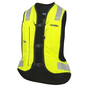 Chaleco airbag electrónico HELITE e-Turtle amarillo fluo