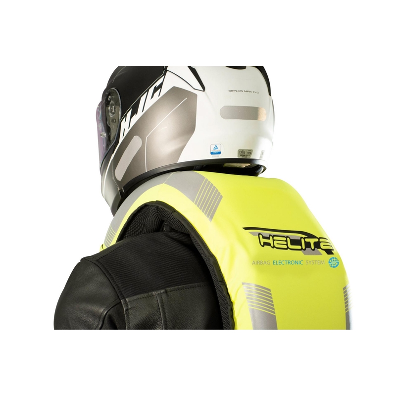 Chaleco airbag electrónico HELITE e-Turtle amarillo fluo