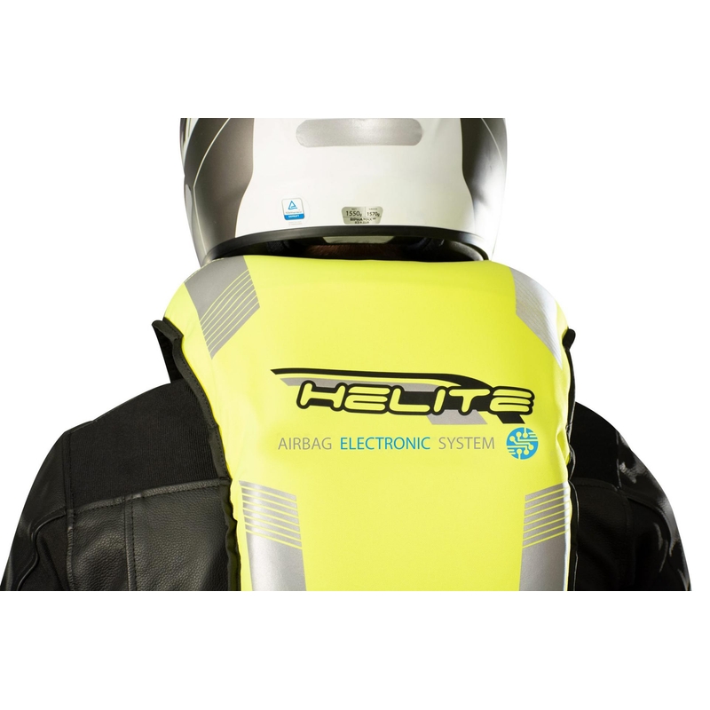 Chaleco airbag electrónico HELITE e-Turtle amarillo fluo