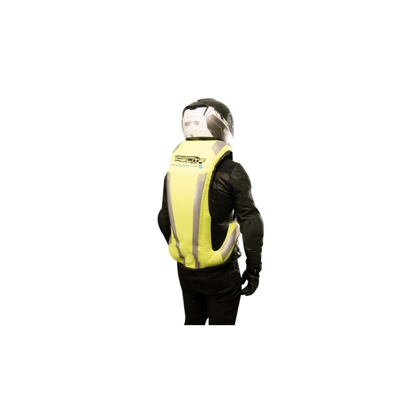 Chaleco airbag electrónico HELITE e-Turtle amarillo fluo