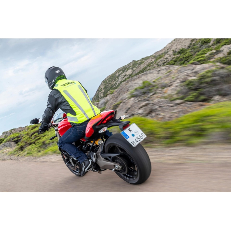 Chaleco airbag electrónico HELITE e-Turtle amarillo fluo