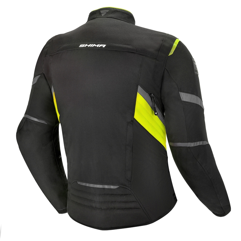 Bunda na motorku Shima Rush černo-fluo žlutá výprodej