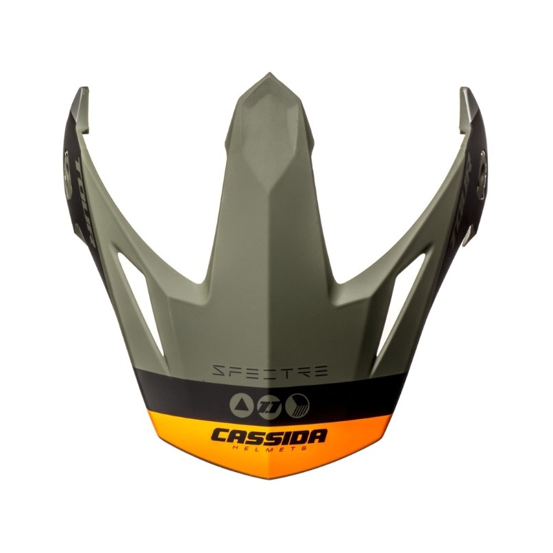 Casco Cassida Tour 1.1 Spectre visera negro-gris-verde-naranja fluo