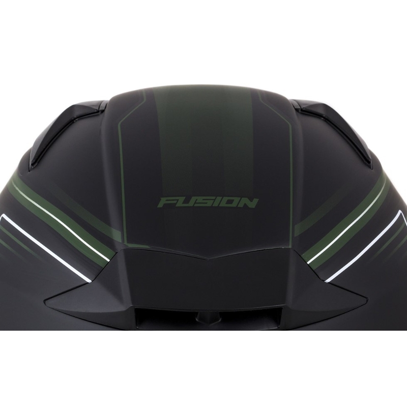 Přilba na motorku Cassida Apex Fusion černo-army zelená výprodej