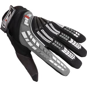 Guantes de moto mx para niños Pilot negro/gris