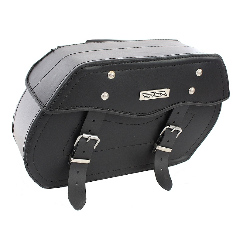 Alforjas de cuero para moto Chopper RSA-11A