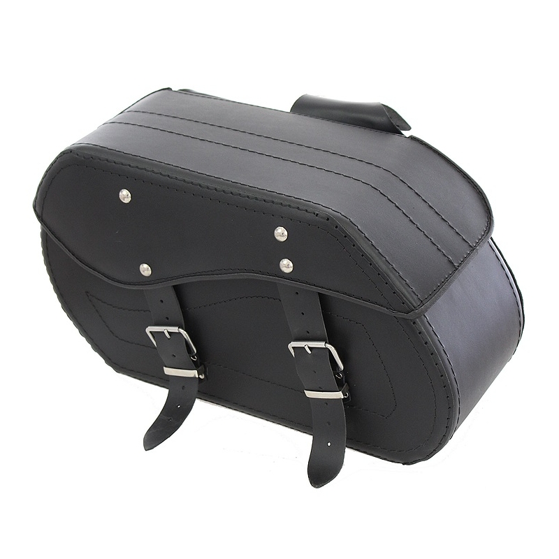Alforjas de cuero para moto Chopper RSA-12A