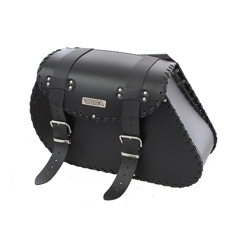 Alforjas de cuero para moto Chopper RSA-16A