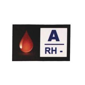 Pegatina con el grupo sanguíneo A RH-