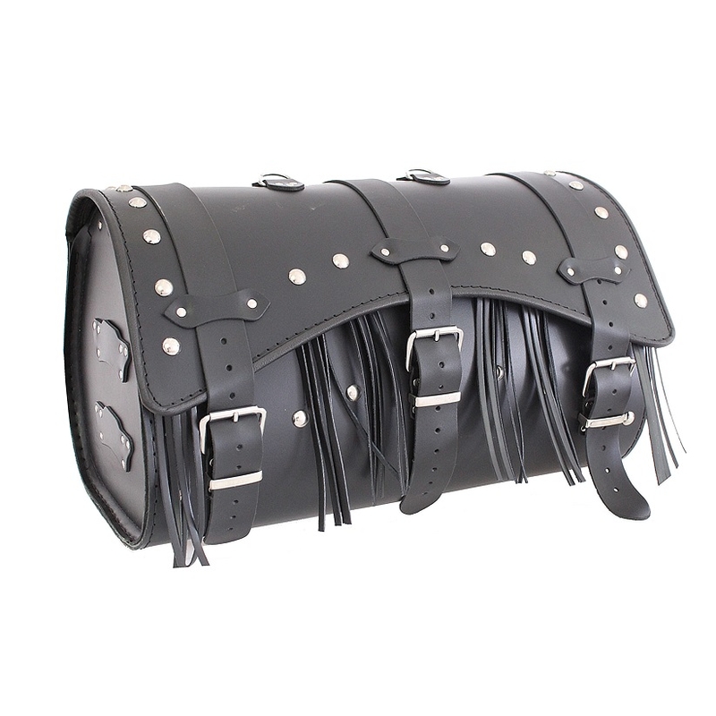 Maletín de cuero para moto Chopper RSA-9C - longitud 48