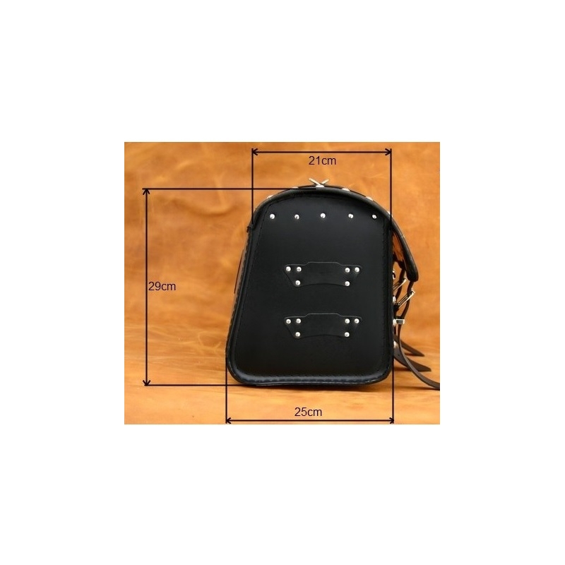 Maletín de cuero para moto Chopper RSA-13A