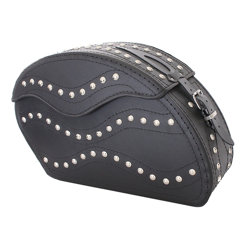 Alforjas de cuero para moto Chopper RSA-15B