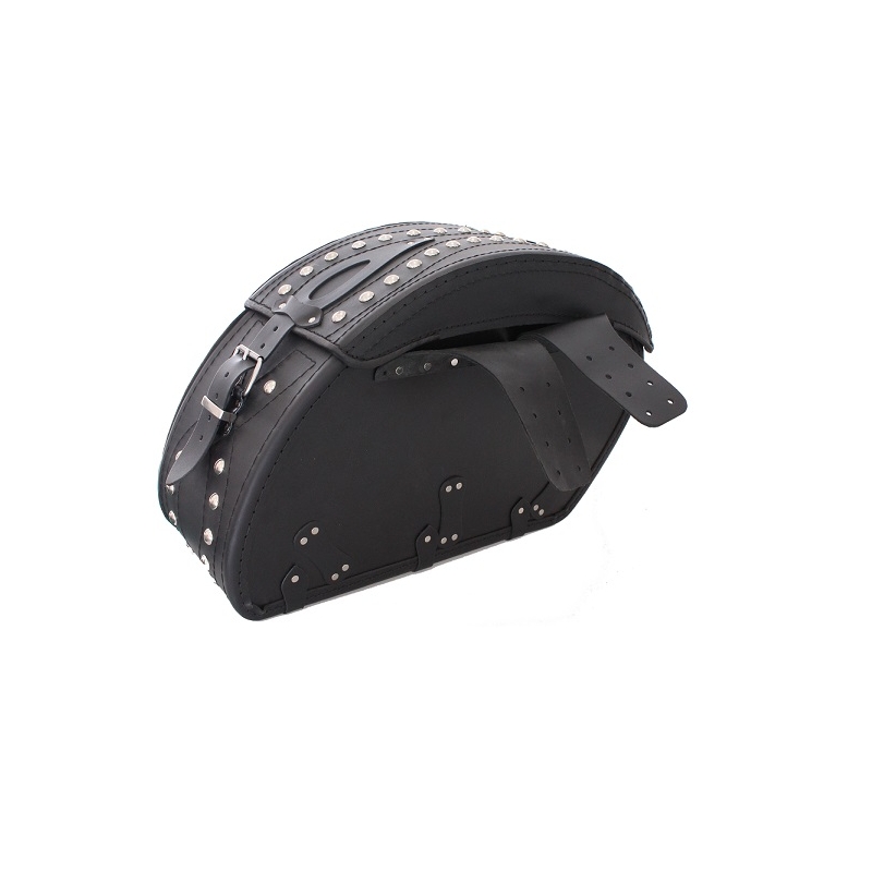 Alforjas de cuero para moto Chopper RSA-15B