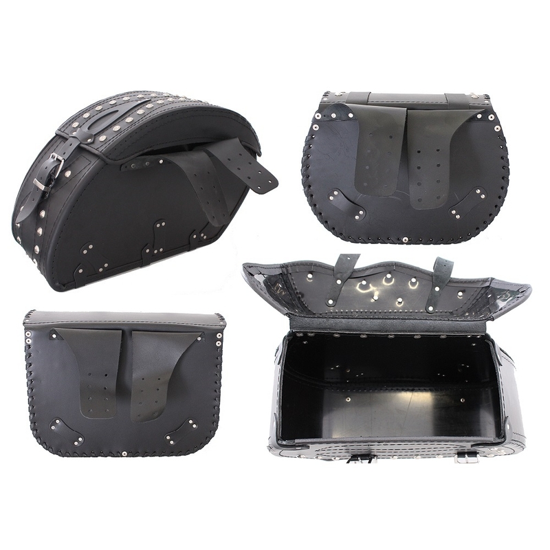 Alforjas de cuero para moto RSA-20B