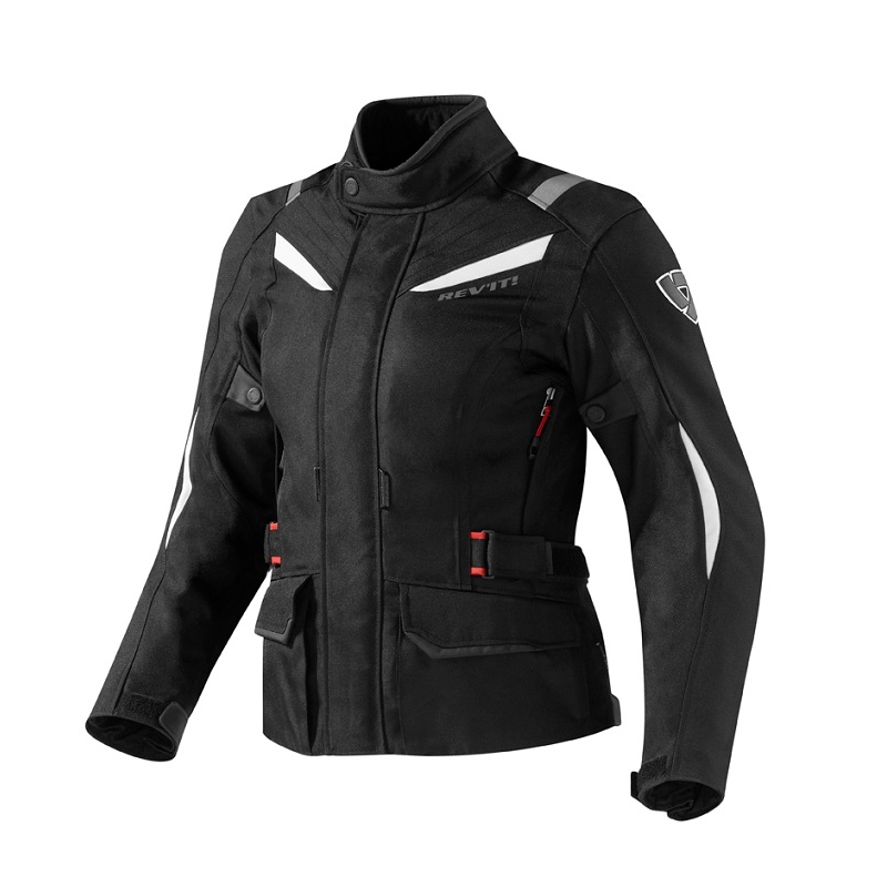 Dámská bunda na motorku Revit Voltiac černo/bílá výprodej