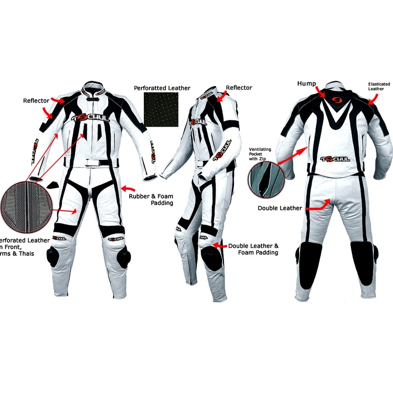 Pánské kalhoty Tschul 727 bílo-černé